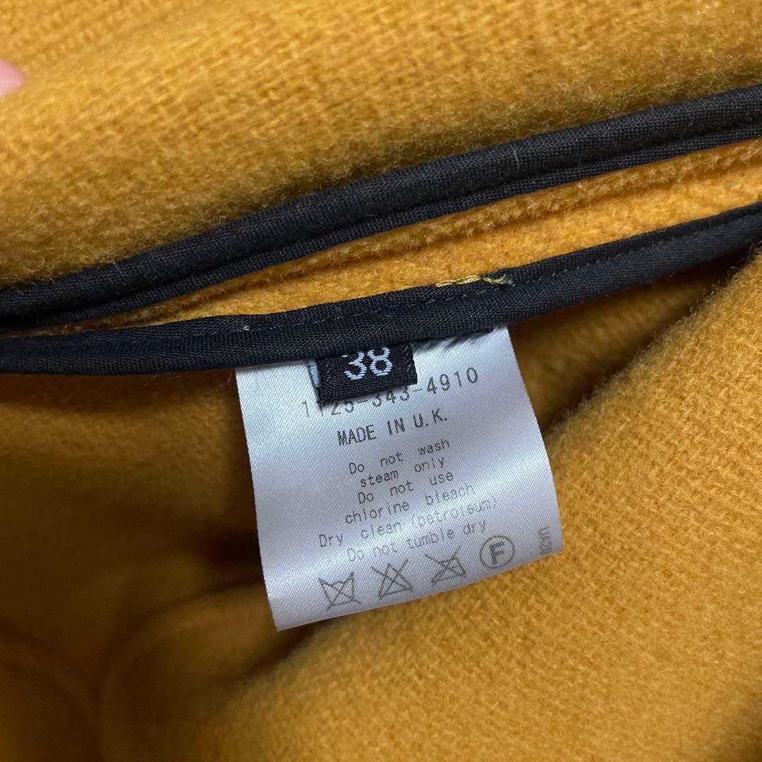 美品 希少 GRENFELL グレンフェル 38 ダッフルコート イエロー英国製