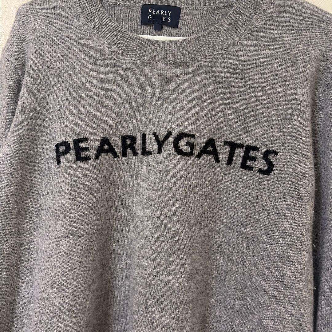 PEARLY GATES カシミヤ100% ニットプルオーバー　セーター