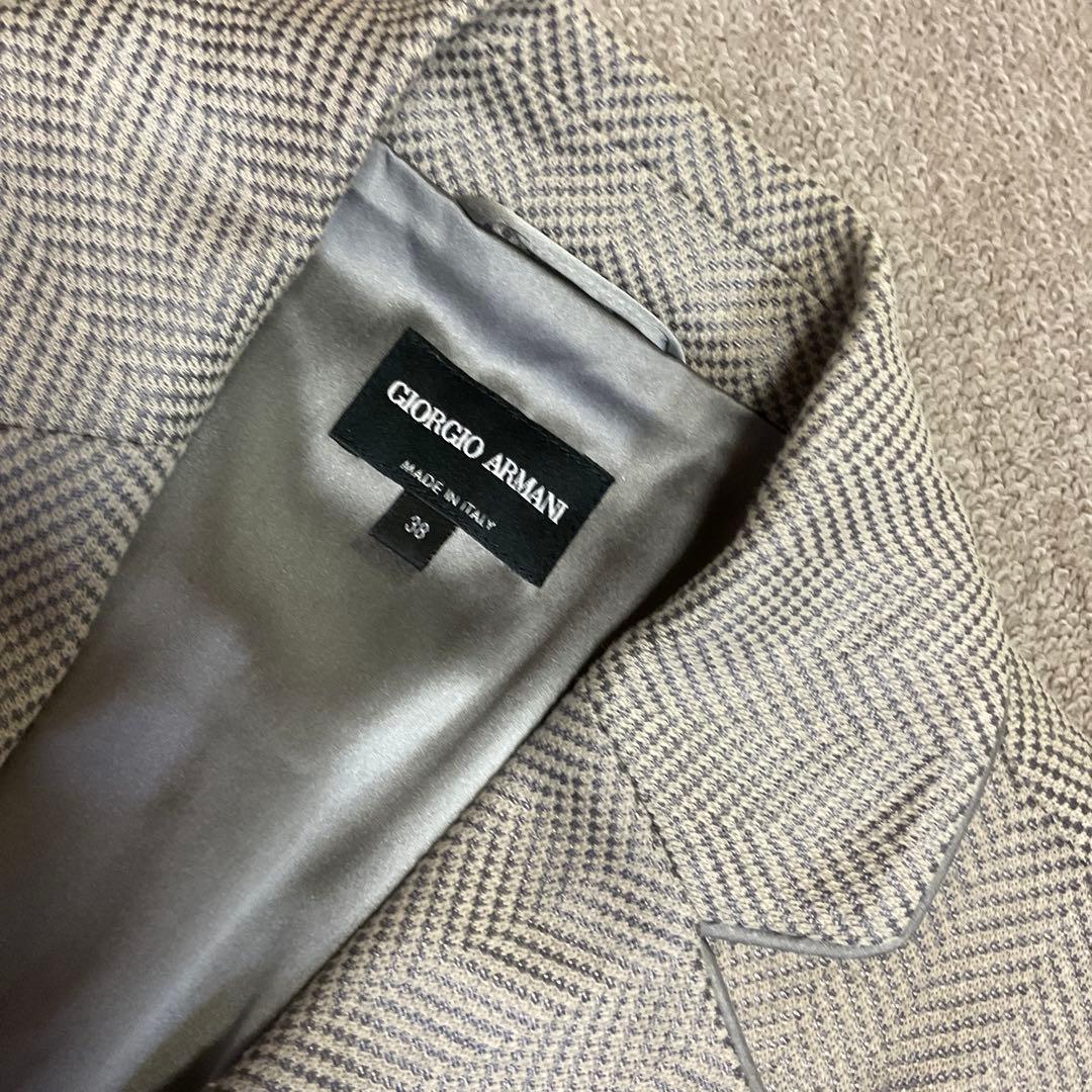 処分価格‼️ジョルジオアルマーニ とってもしなやかなコットンポリジャケット