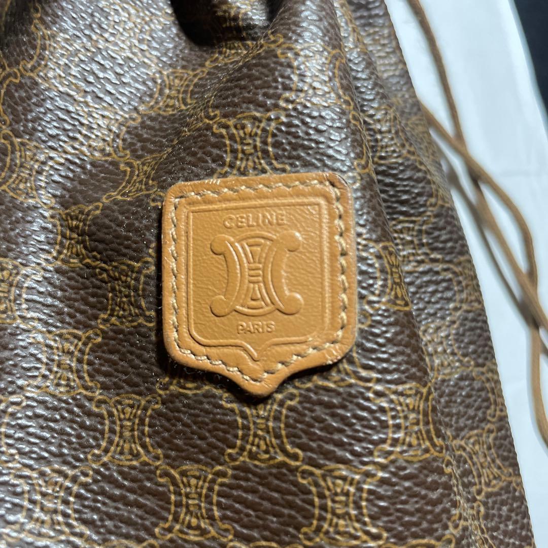 美品 オールド セリーヌ 巾着袋