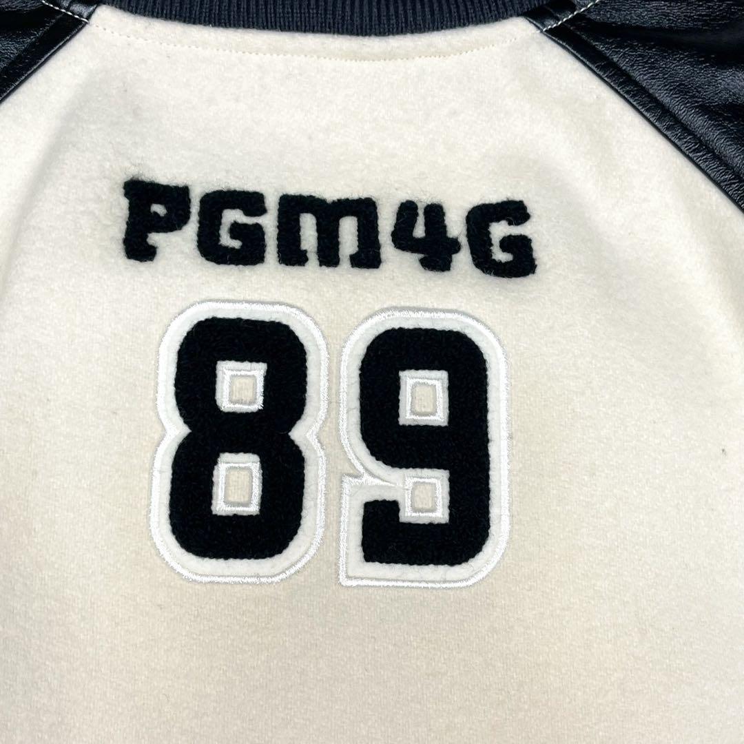 美品 パーリーゲイツ シンプソンズ コラボ スタジャン レザー切替 ワッペン