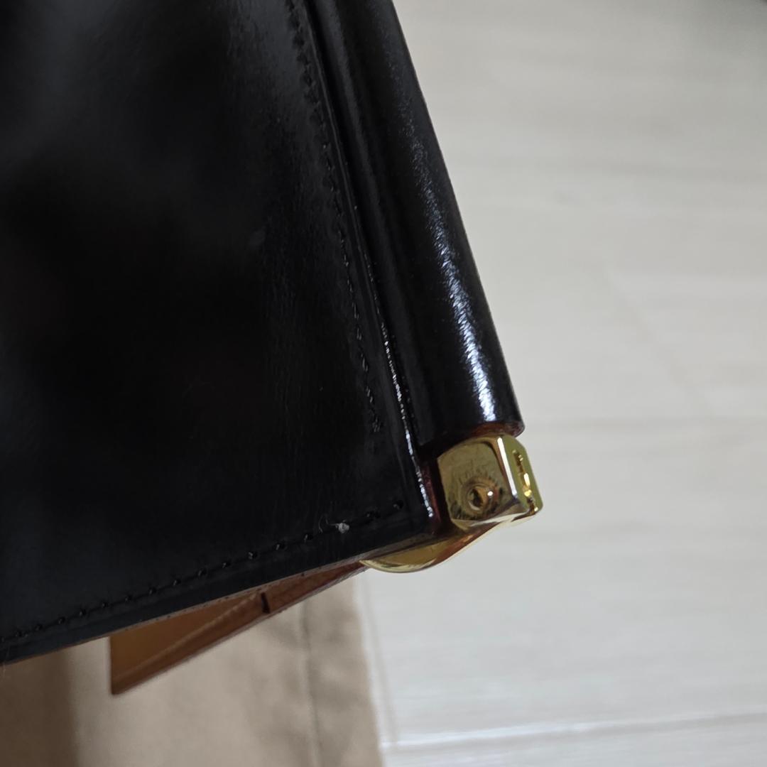 GANZO ガンゾ マネークリップ ブラック ブライドルレザー シンブライドル