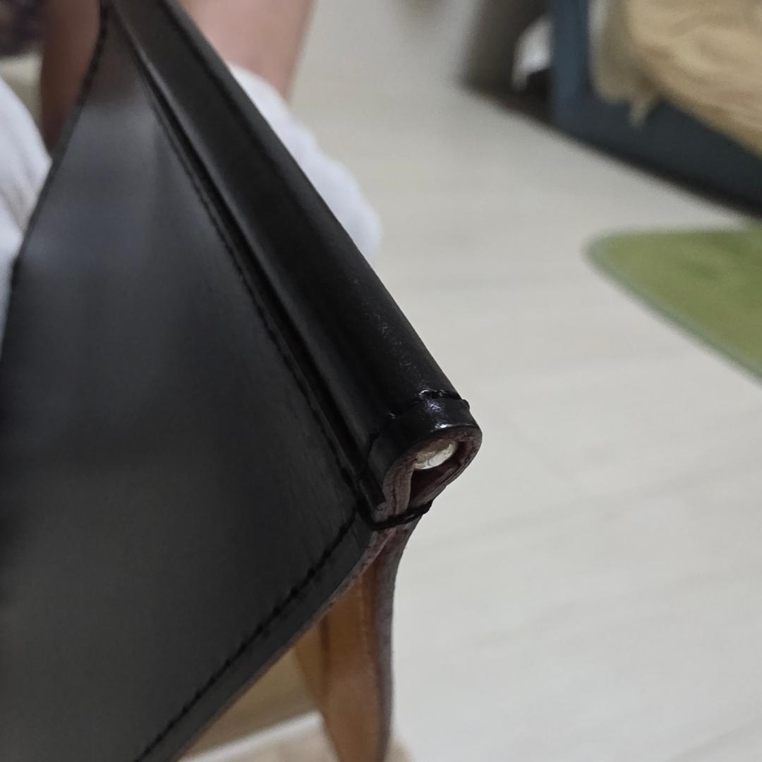 GANZO ガンゾ マネークリップ ブラック ブライドルレザー シンブライドル