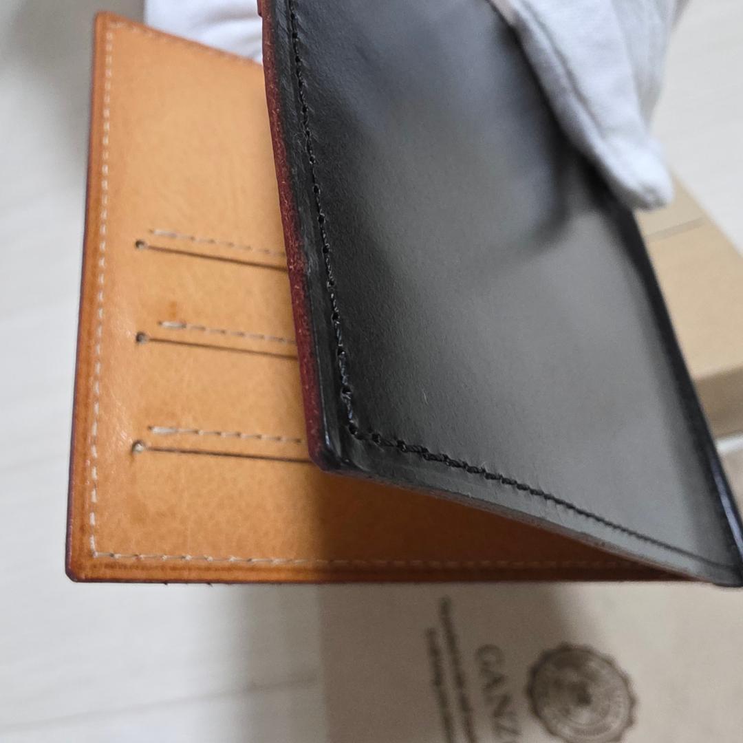 GANZO ガンゾ マネークリップ ブラック ブライドルレザー シンブライドル