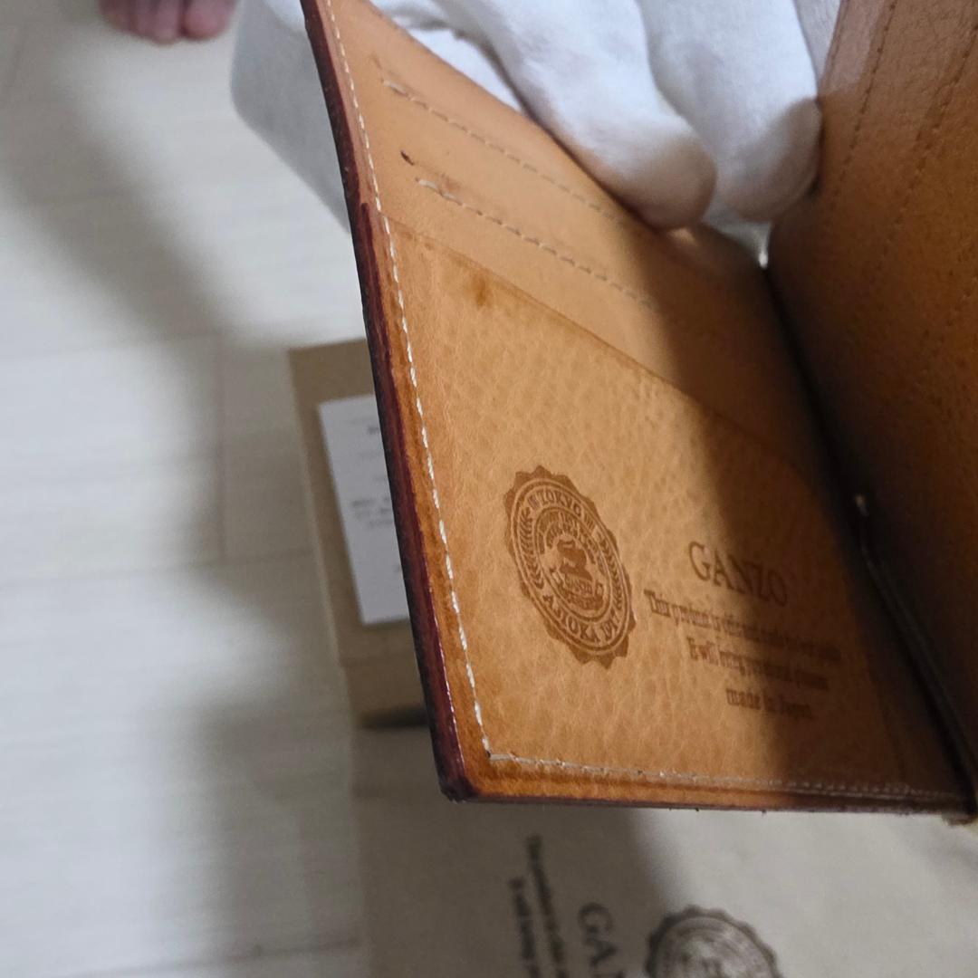 GANZO ガンゾ マネークリップ ブラック ブライドルレザー シンブライドル