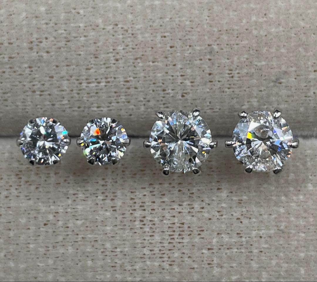 専用JA146★高級 ダイヤモンド0.603ctプラチナ ピアス CGLソ2枚付