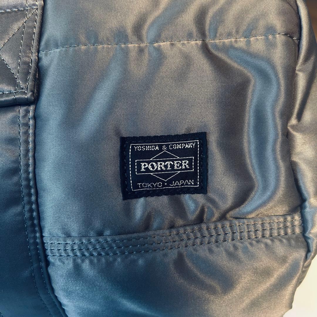 【未使用級】 ポーター タンカー ドラムバッグ シルバーグレー 2way 限定