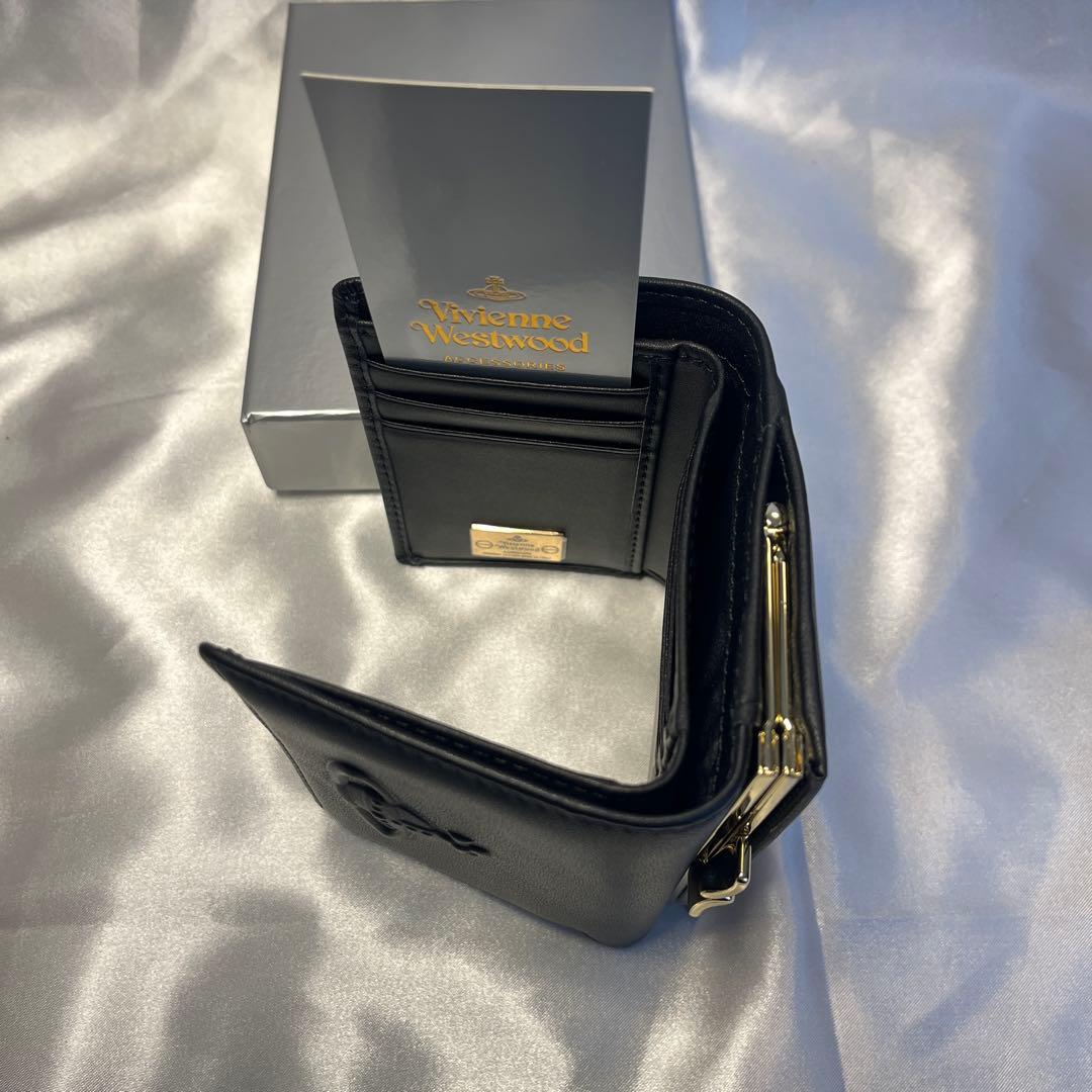 新品 Vivienne Westwood ブラック 三つ折り財布