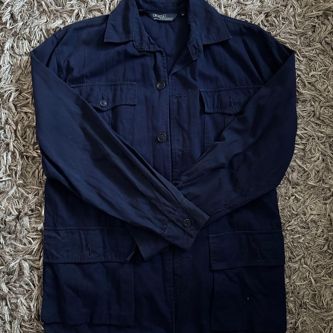Polo by Ralph Lauren USA製 長袖シャツ S カバーオール