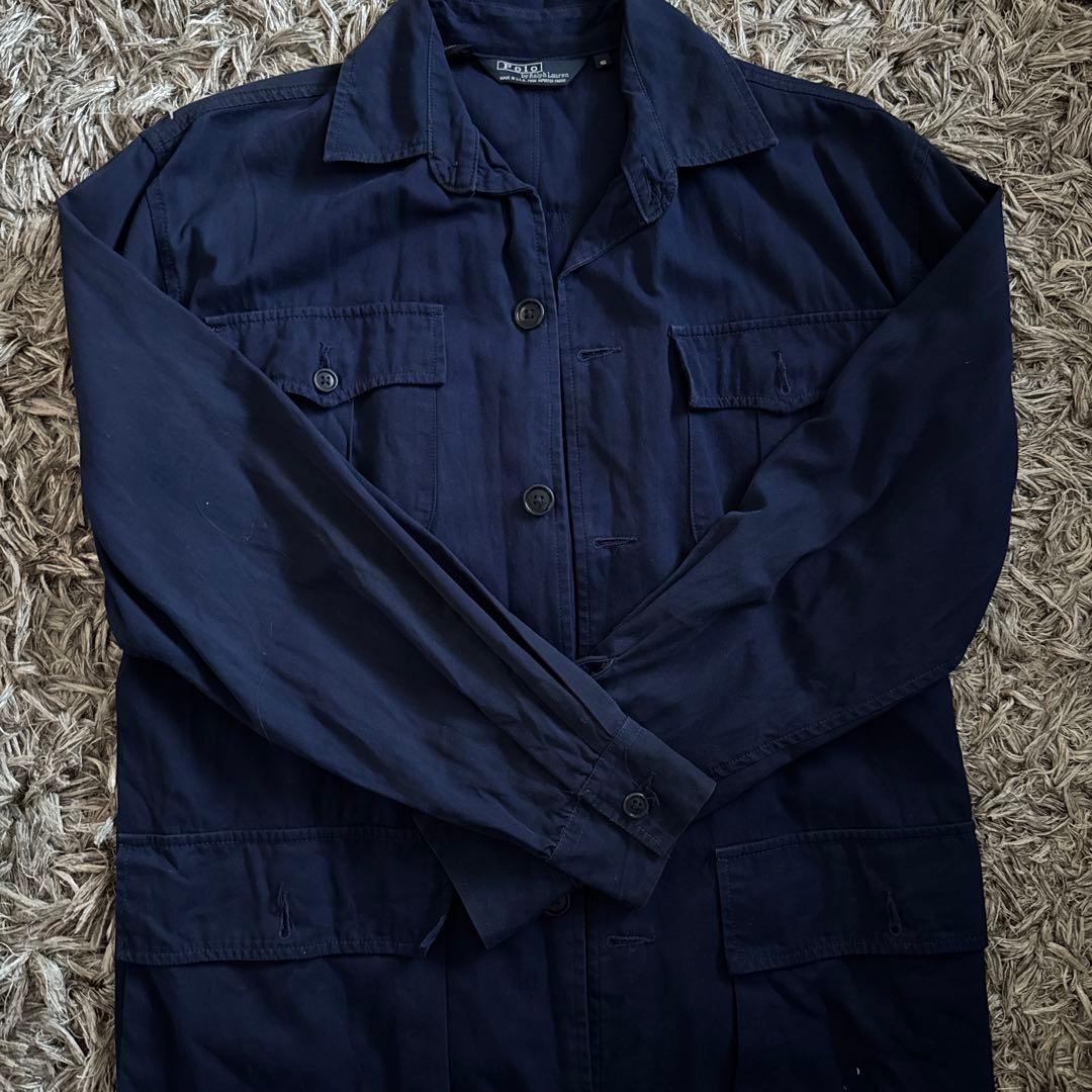 Polo by Ralph Lauren USA製 長袖シャツ S カバーオール