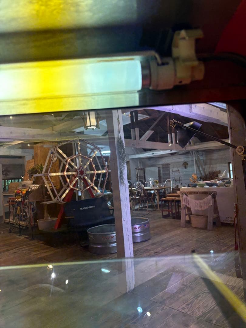 レトロスタイル ステンレスショーケース