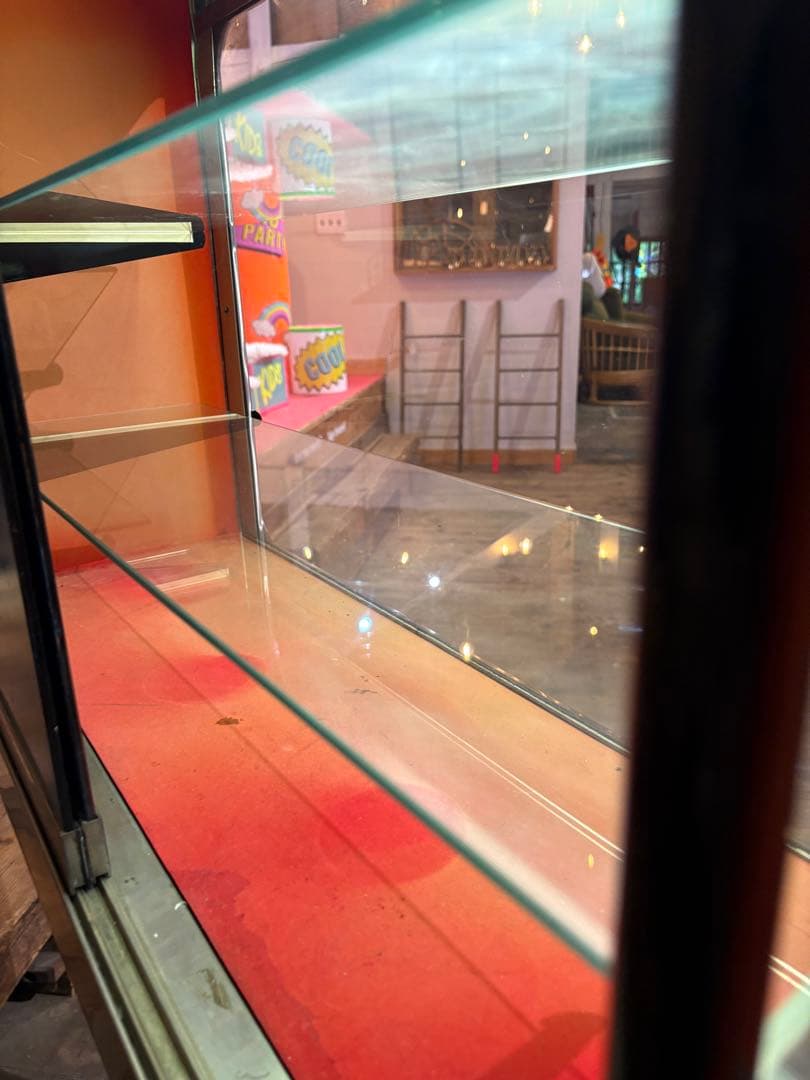 レトロスタイル ステンレスショーケース