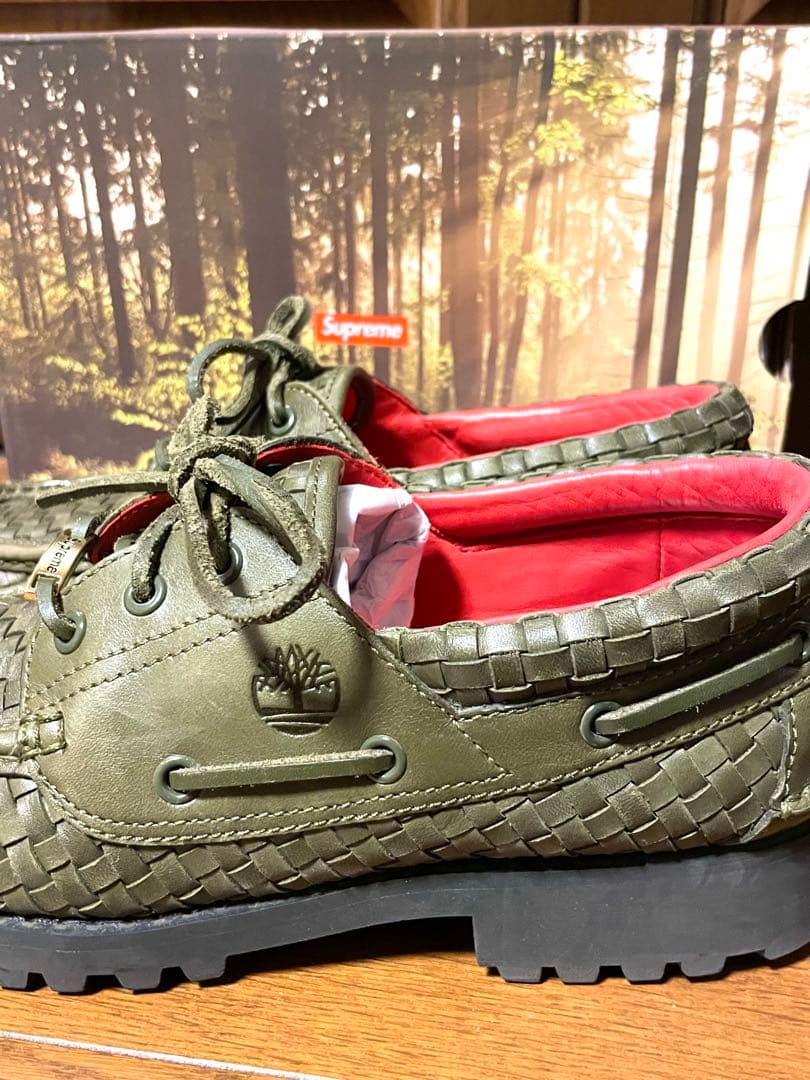 靴 Supreme Timberland Woven 3-Eye Lug Shoe