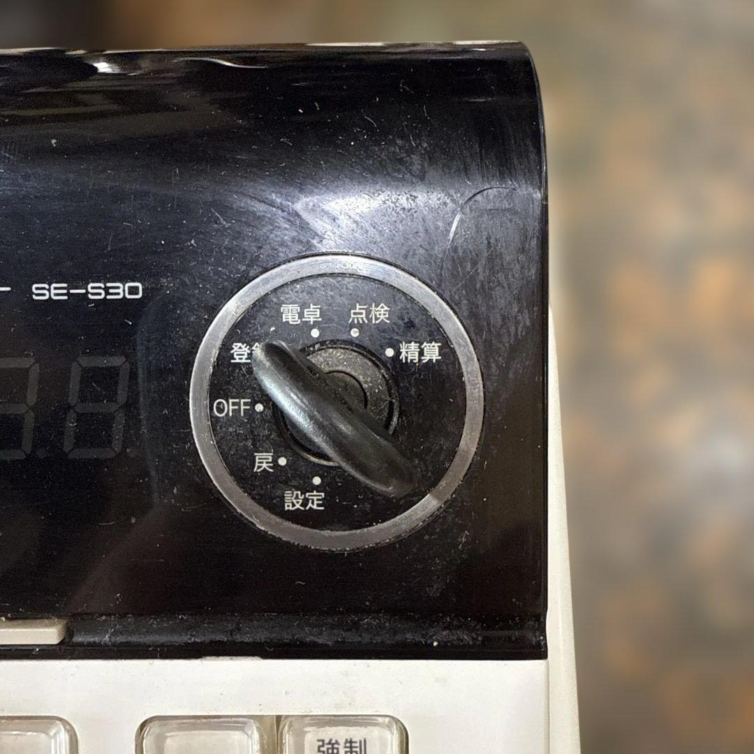カシオ　レジスター SE-S30ホワイト/シルバー中古品