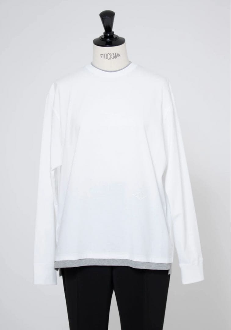 yori ホワイト オーバーレイヤードロンTee 2026ss 新品未開封　38