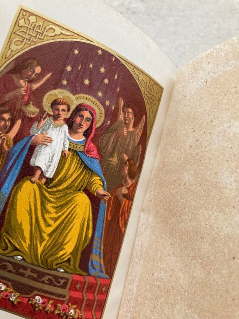 フランスアンティーク　アイボリー聖書　祈祷書　古本　洋書　ミゼル