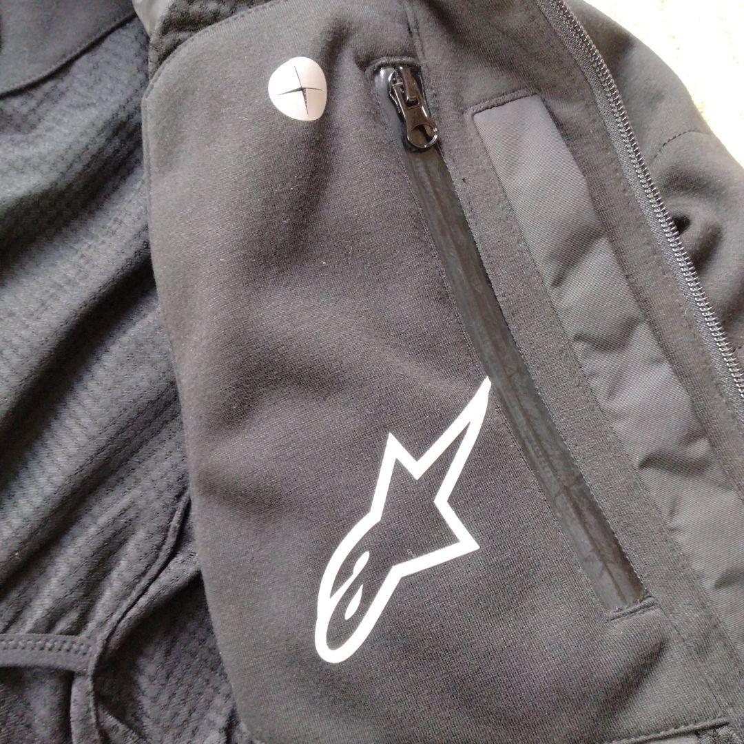 Alpinestars ブラックジャケット フード付き