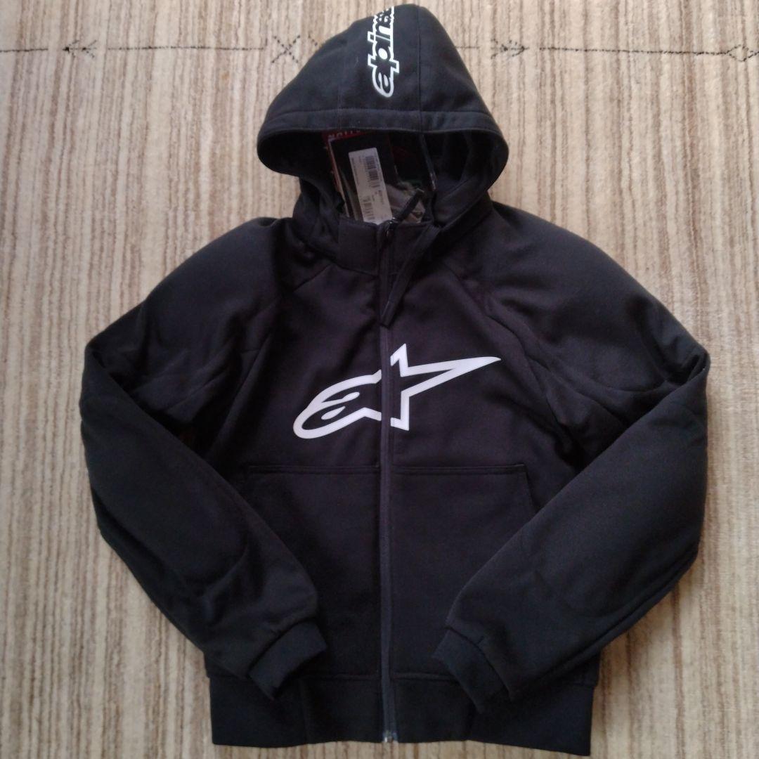 Alpinestars ブラックジャケット フード付き