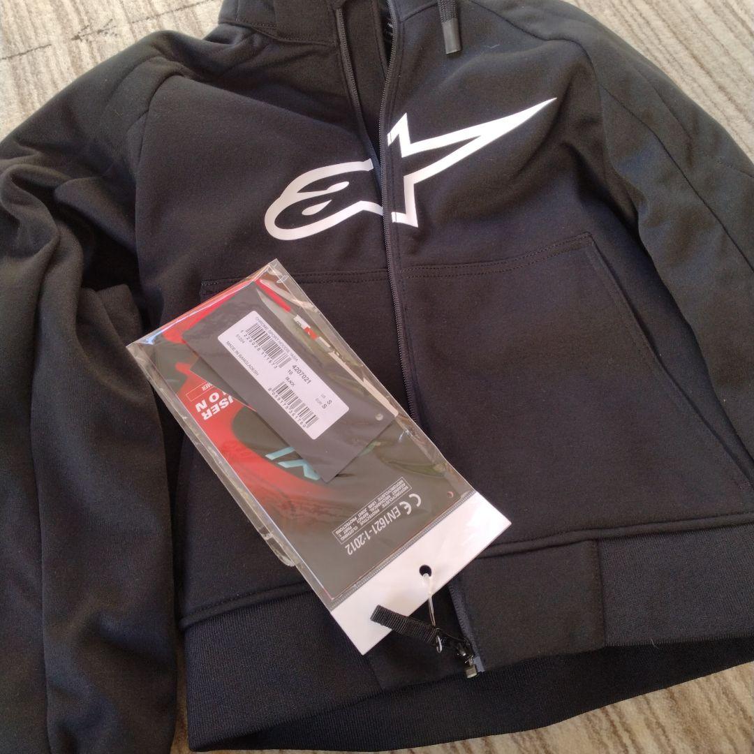 Alpinestars ブラックジャケット フード付き