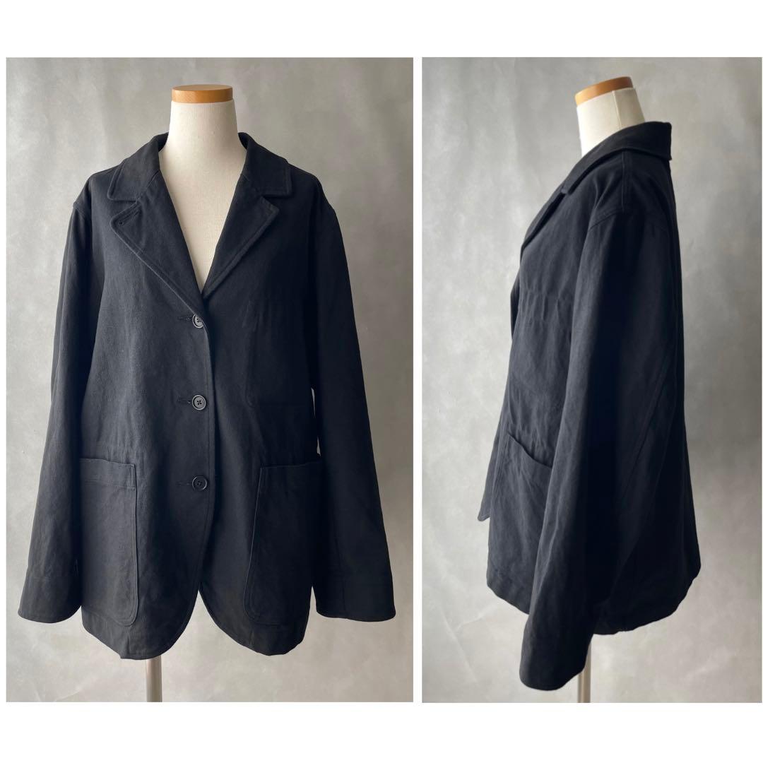 美品✨MHL 23SS 洗える　リネンコットン　ドリルジャケット　サイズ2 M
