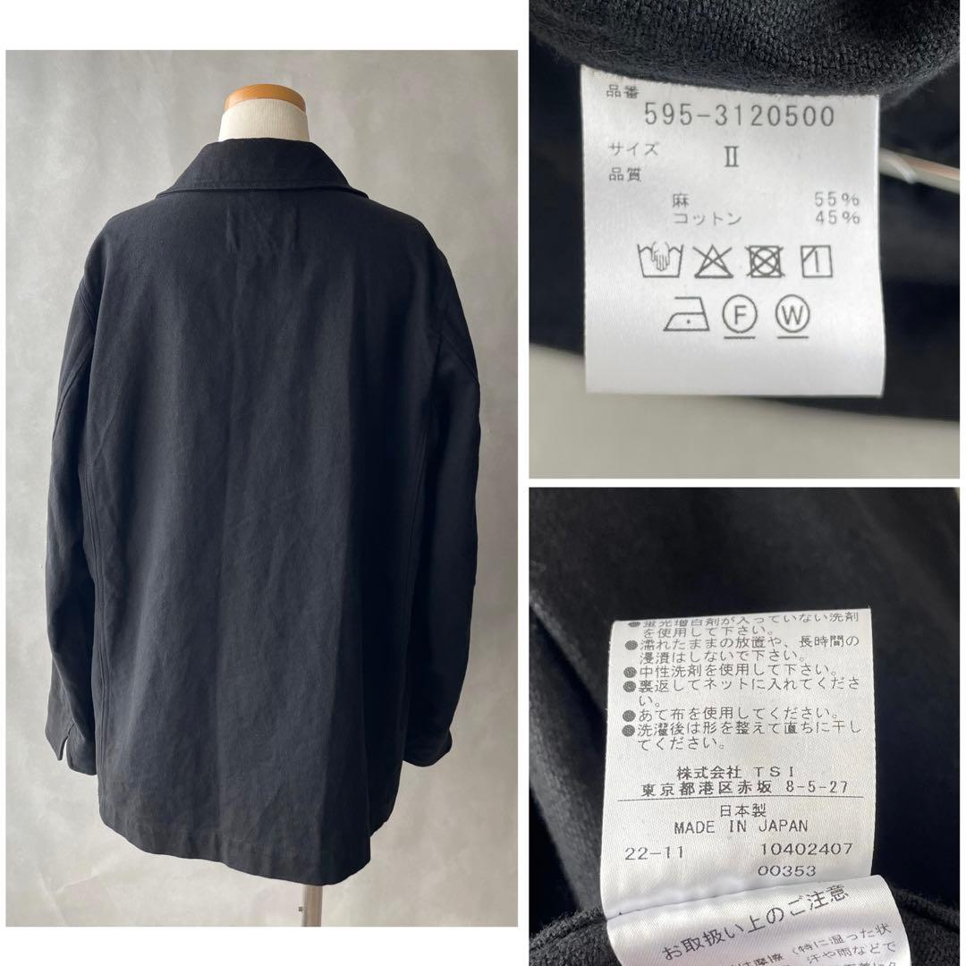 美品✨MHL 23SS 洗える　リネンコットン　ドリルジャケット　サイズ2 M