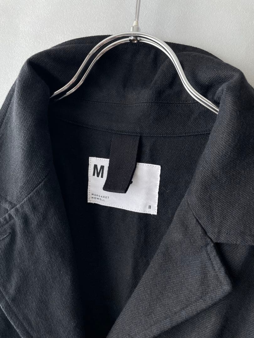 美品✨MHL 23SS 洗える　リネンコットン　ドリルジャケット　サイズ2 M