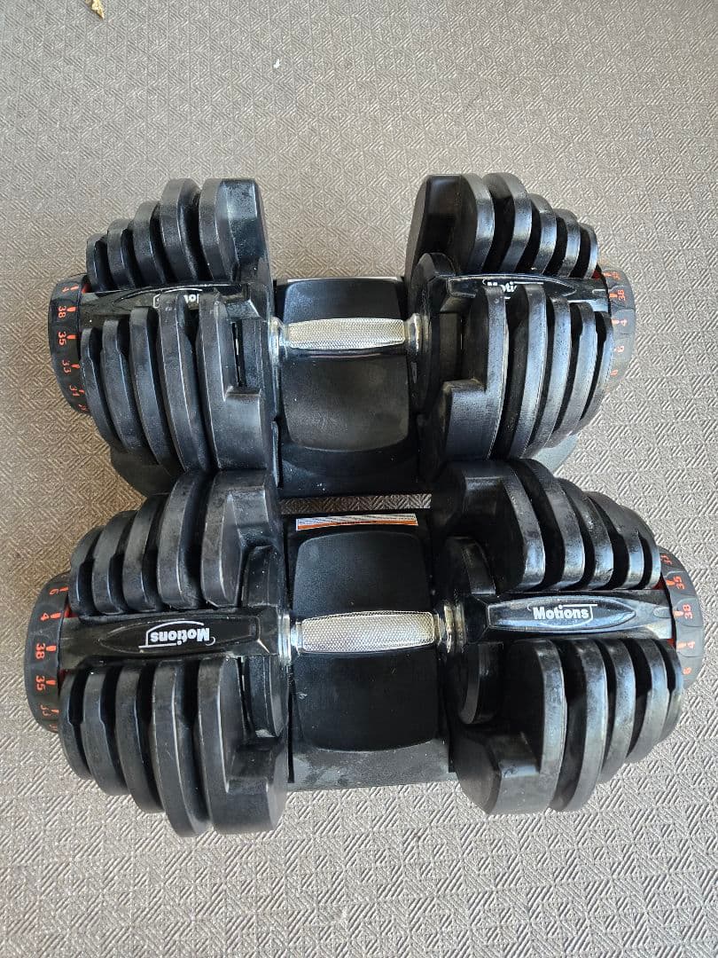 【引き取り可】可変ダンベル　～38kg × ２