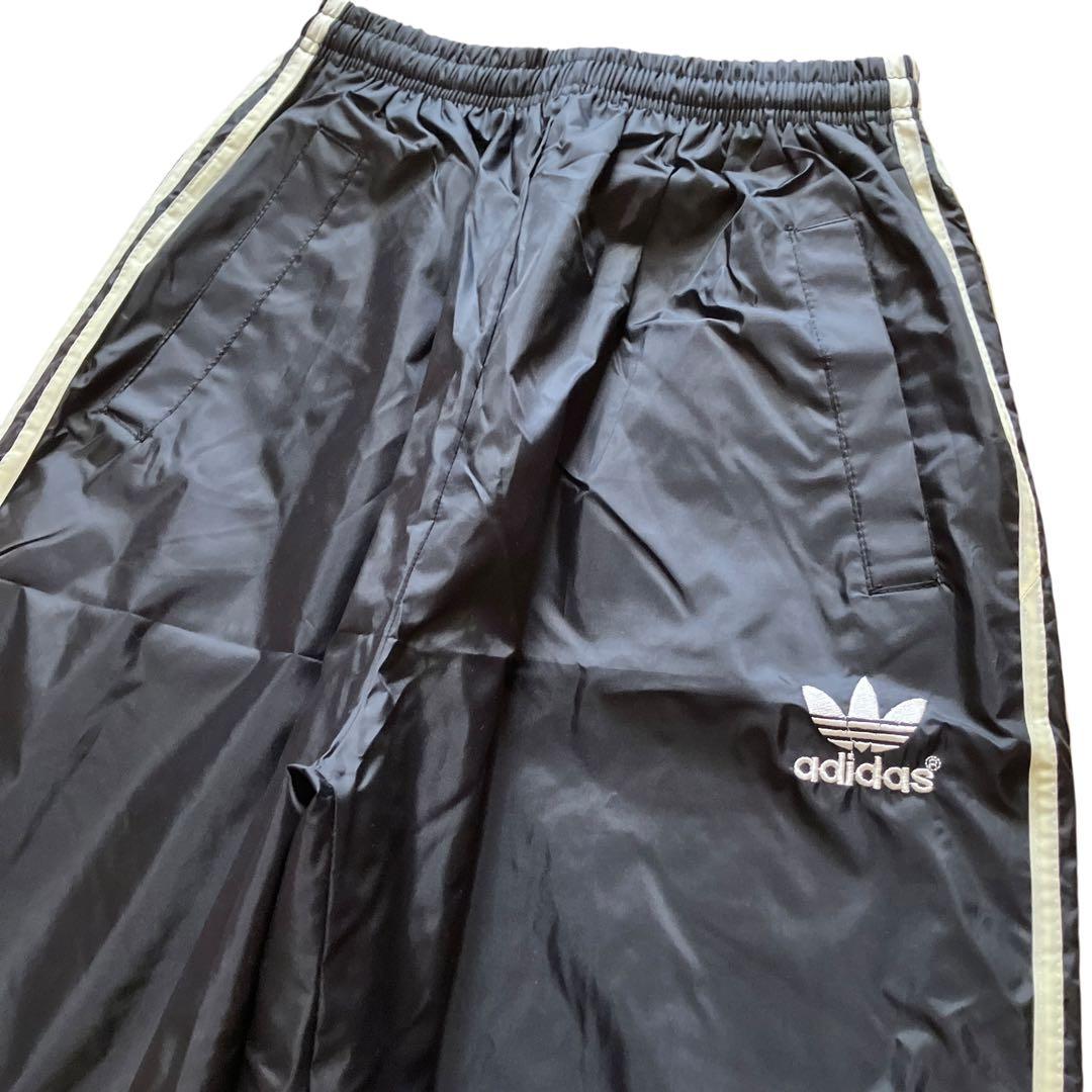 新品90s極太 old adidas バギーナイロントラックパンツ HIPHOP