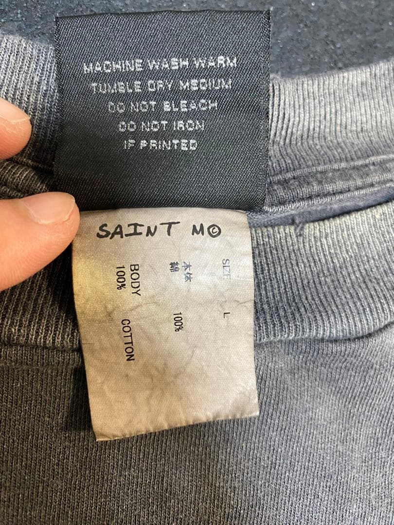 セントマイケル ロンT LIVE IN HELLファイヤーパターン