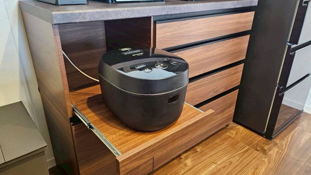 【値下げしました】パモウナ　カップボード　ウォールナット　120cm