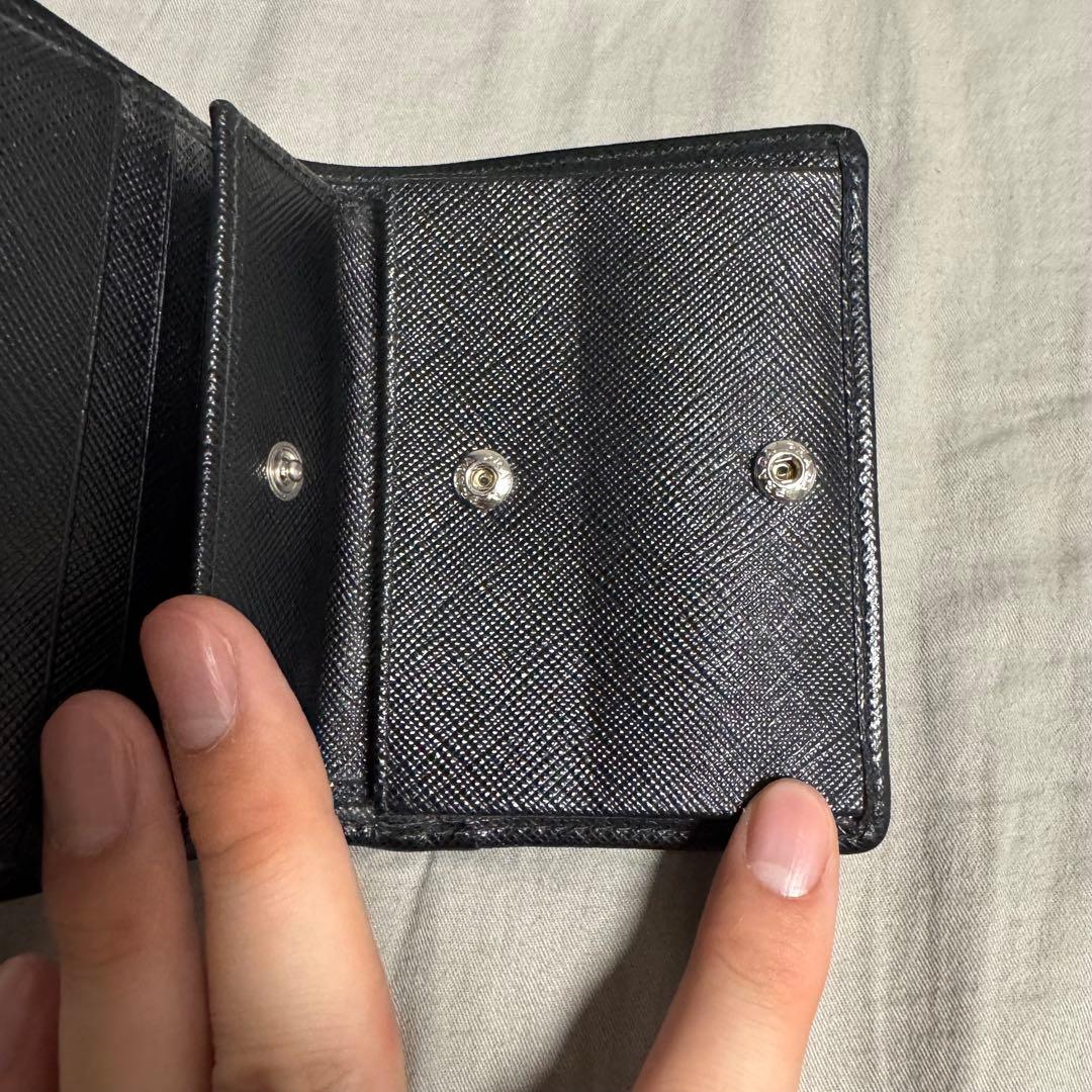 【31日迄】PRADA★二つ折り財布★ナイロン★サフィアーノレザー★1MV204