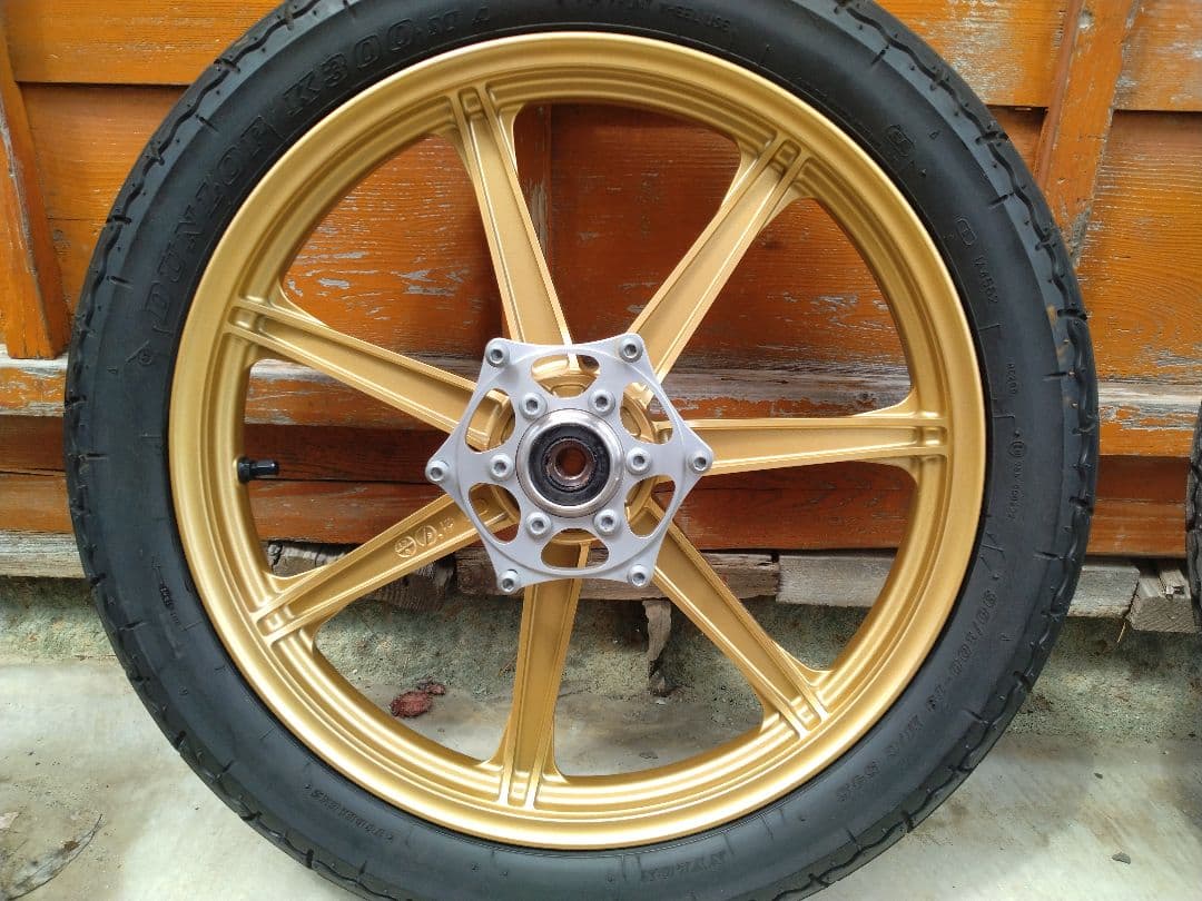 SR用ワイズギアゴールド スポークホイール 前後セット