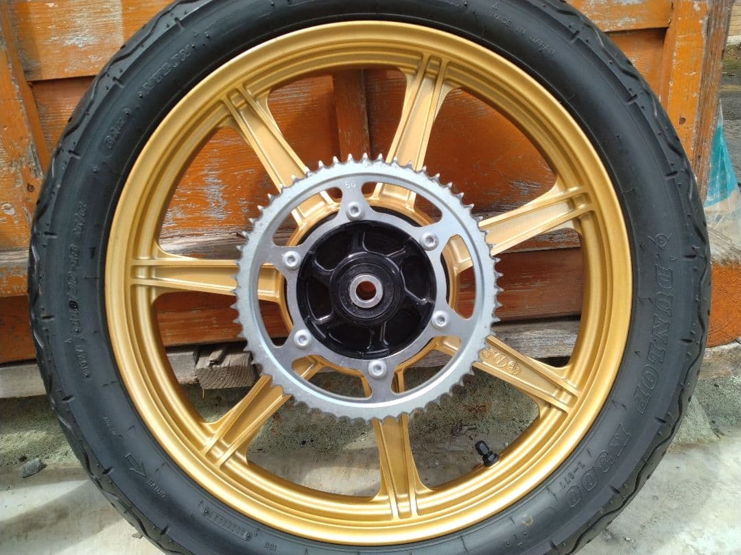 SR用ワイズギアゴールド スポークホイール 前後セット