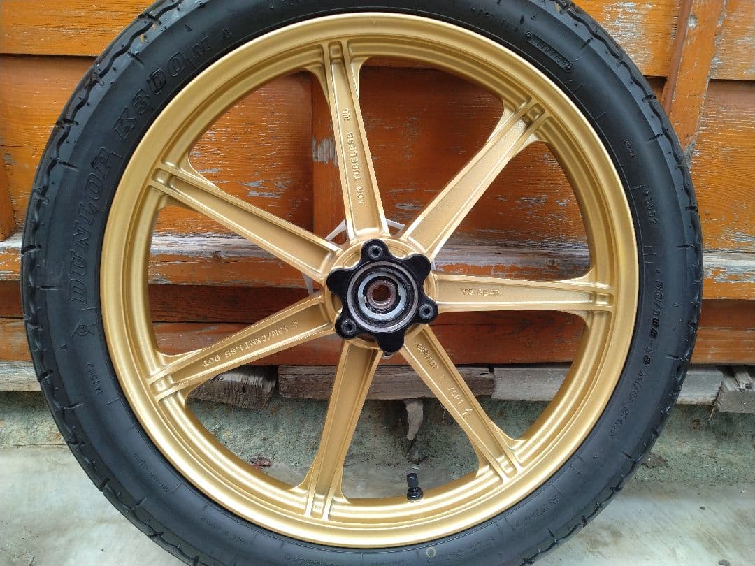 SR用ワイズギアゴールド スポークホイール 前後セット