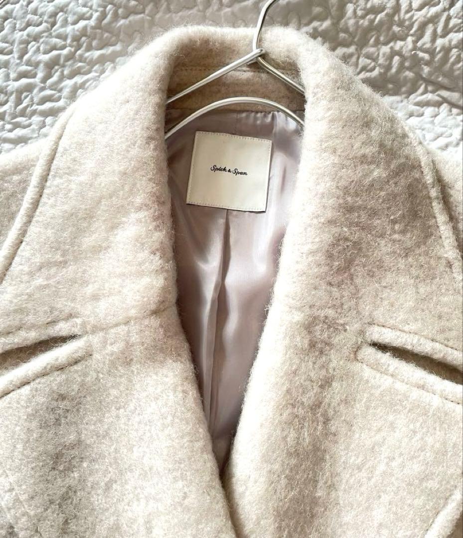 spick and spanダブル　ミドルシャギーコート 36