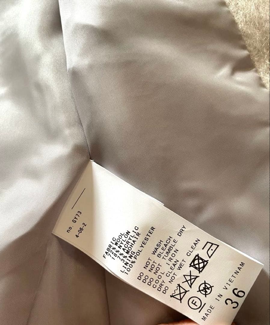 spick and spanダブル　ミドルシャギーコート 36