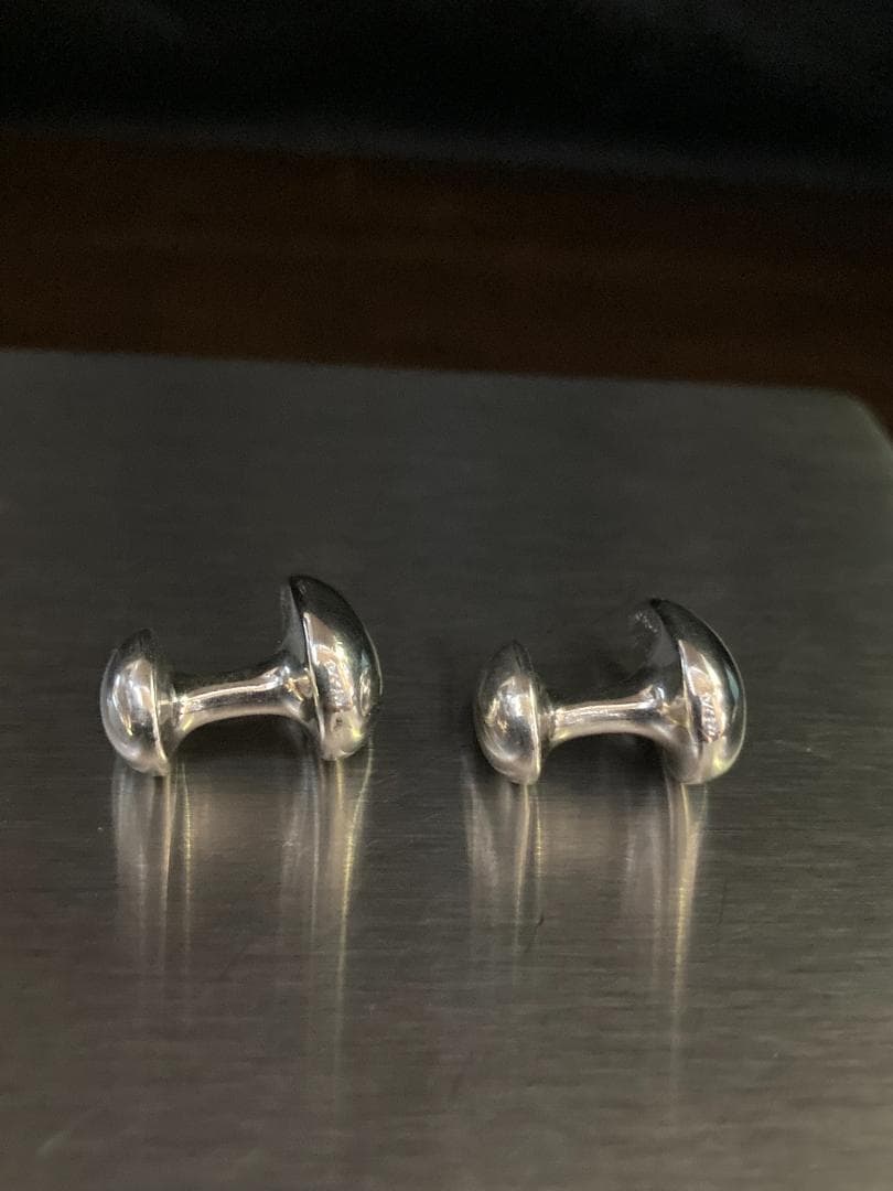 美品 ティファニー ティアドロップ エルサペレッティ カフス ラージ シルバー