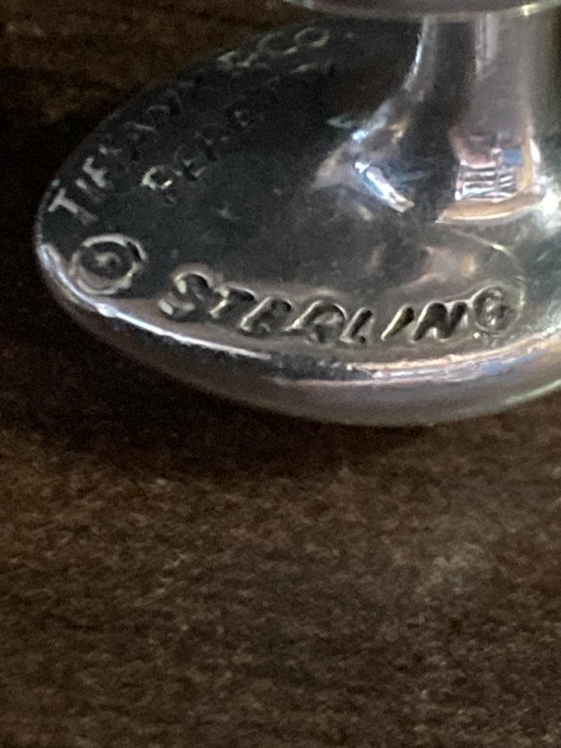 美品 ティファニー ティアドロップ エルサペレッティ カフス ラージ シルバー