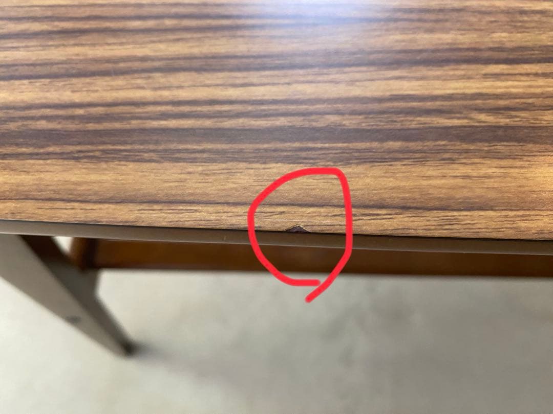 カリモク60 リビングテーブル（小）幅900mm ブラウン 木製 小キズあり