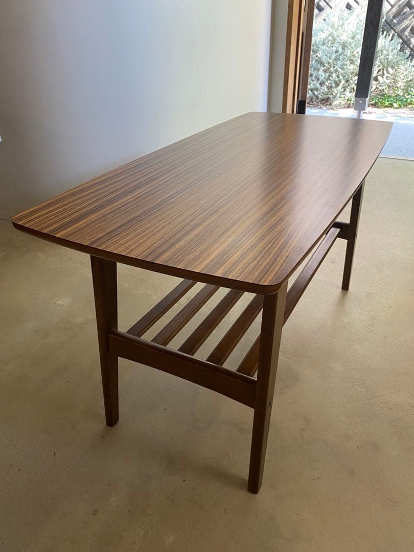 カリモク60 リビングテーブル（小）幅900mm ブラウン 木製 小キズあり