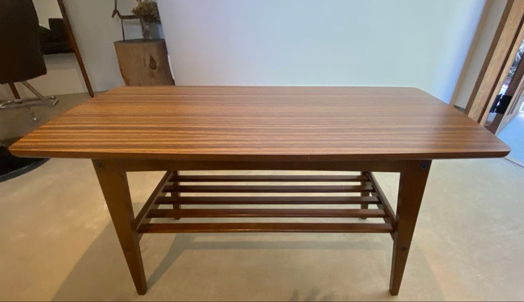 カリモク60 リビングテーブル（小）幅900mm ブラウン 木製 小キズあり