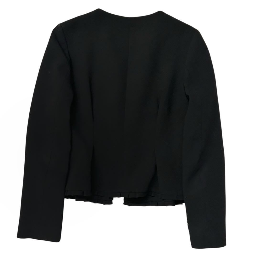 未使用級❤️卒入学式＊YOKO CHAN＊フリルノーカラージャケット36ブラック