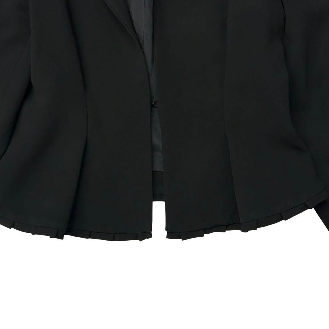 未使用級❤️卒入学式＊YOKO CHAN＊フリルノーカラージャケット36ブラック