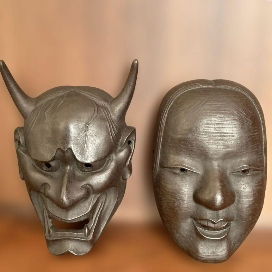 般若 鋳物 お面 セット