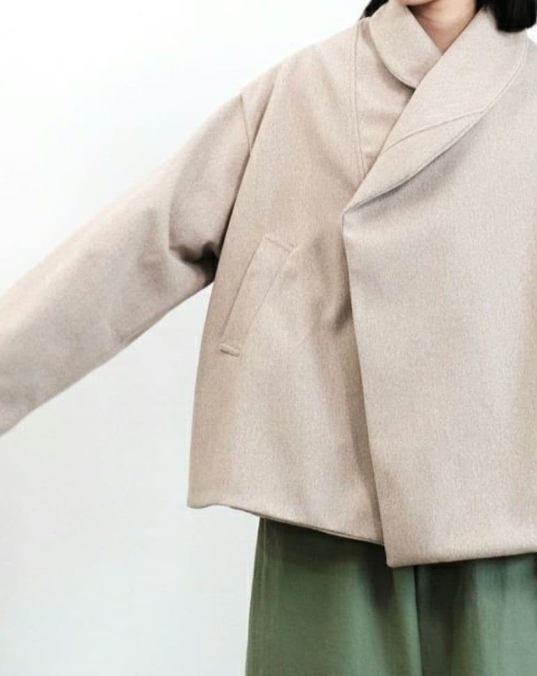 ☆星☆彡☆新品☆ nunuforme メルトンクロスドレープカラーコート