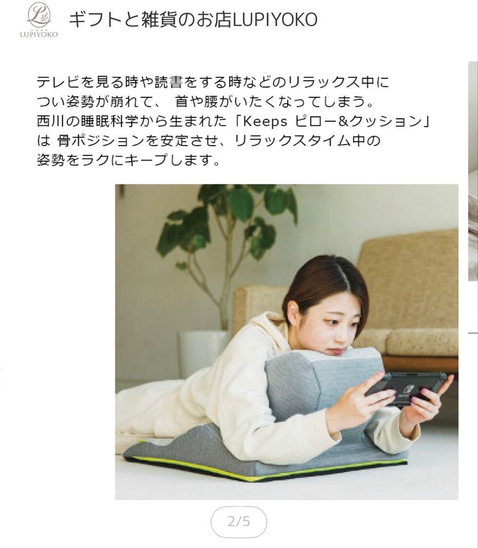 西川 keeps キープス ピロークッション