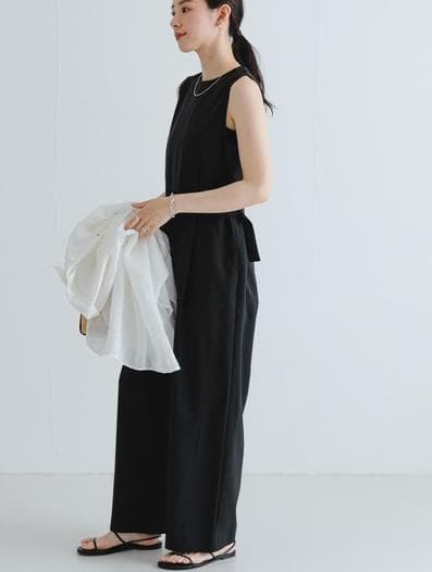 URBAN RESEARCH ブラック ベルト付き オールインワン