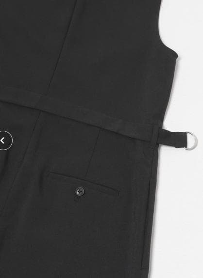 URBAN RESEARCH ブラック ベルト付き オールインワン