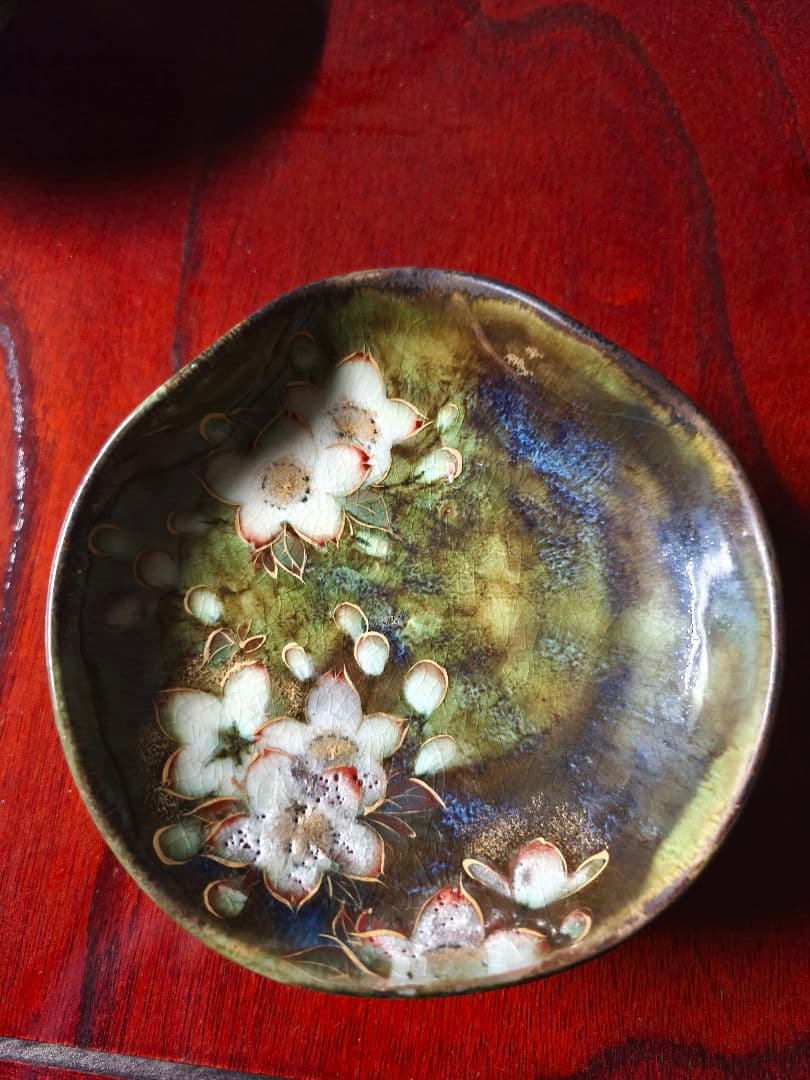 モ*モ様 京焼　清水焼　陶あん　高台皿　５客セット