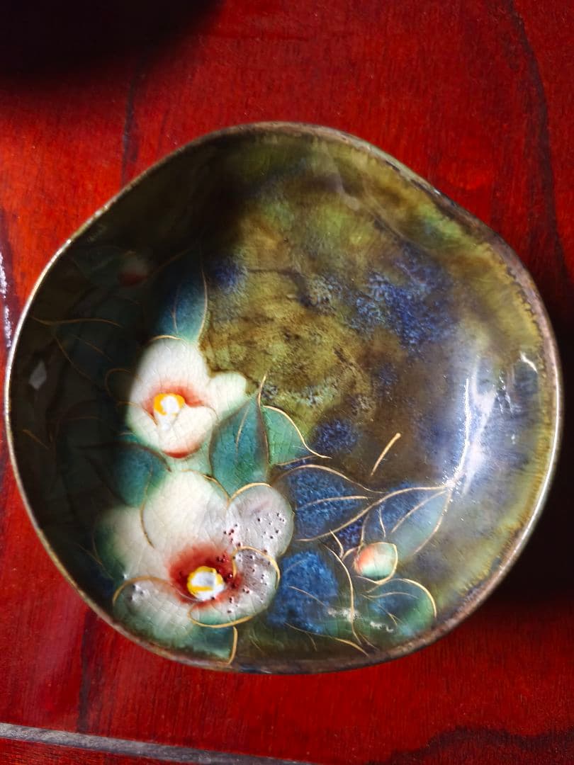 モ*モ様 京焼　清水焼　陶あん　高台皿　５客セット